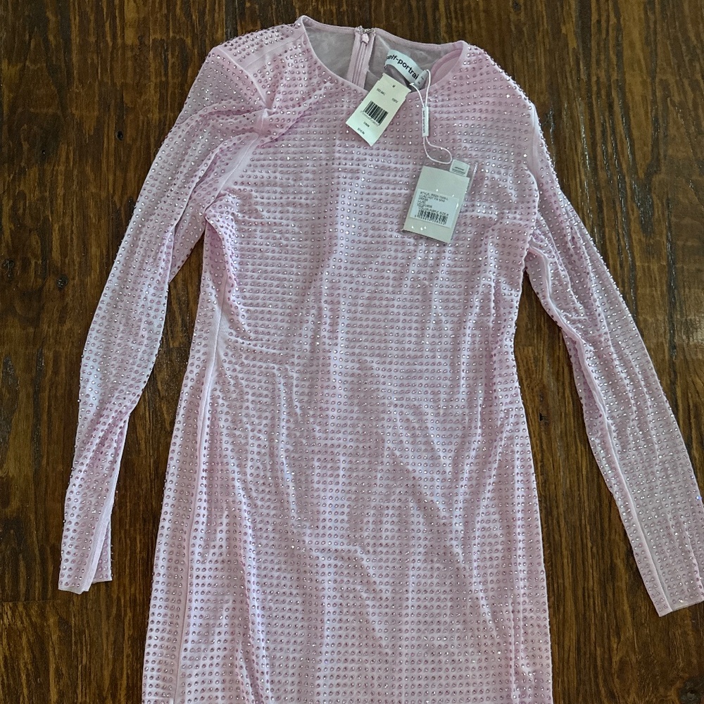 Retrofete Pink Sequin Mini Dress